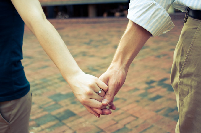 Arianna, Chris, Cross Process, DC, Engagement, Georgetown, Vintage, Washington DC