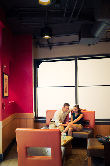 Arianna, Chris, Cross Process, DC, Engagement, Georgetown, Vintage, Washington DC