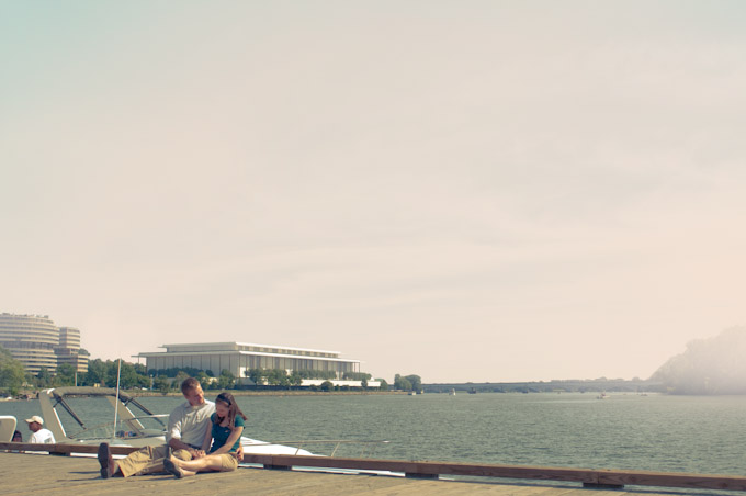 Arianna, Chris, Cross Process, DC, Engagement, Georgetown, Vintage, Washington DC