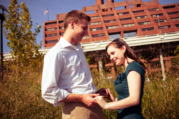 Arianna, Chris, Cross Process, DC, Engagement, Georgetown, Vintage, Washington DC