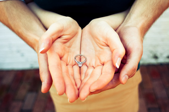 Arianna, Chris, Cross Process, DC, Engagement, Georgetown, Vintage, Washington DC