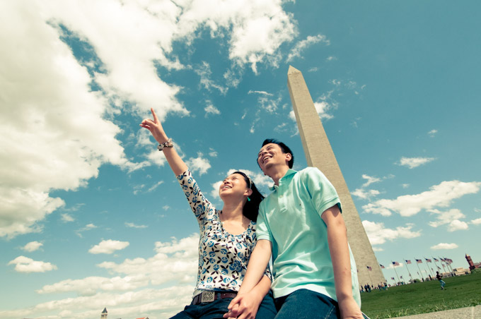 Cindy and Hua Engagement Photo Shoot, Washington DC, Virginia