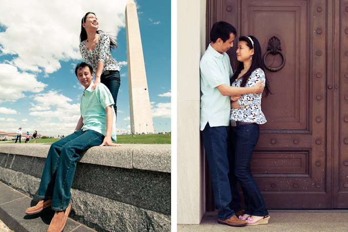 Cindy and Hua Engagement Photo Shoot, Washington DC, Virginia
