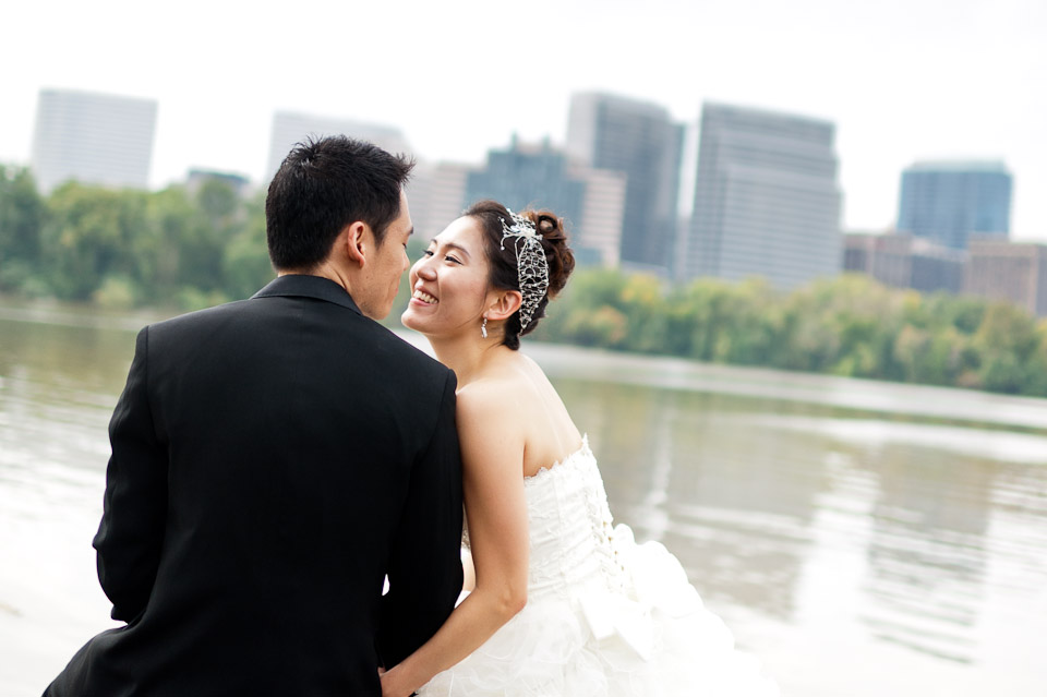 Asian, Korean, Georgetown, Engagement, Washginton, DC, Fall, Formal