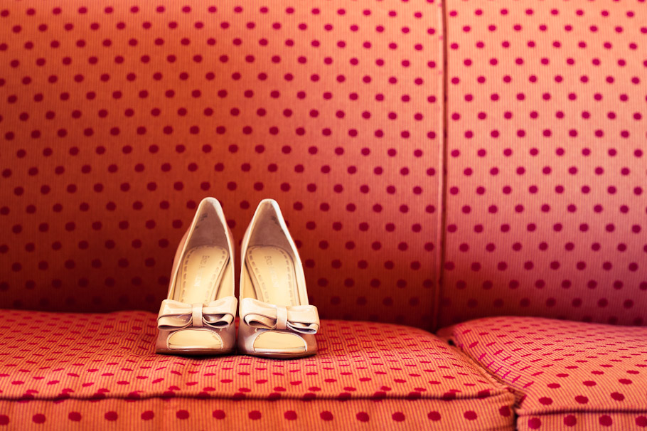 Bride's pretty shoes