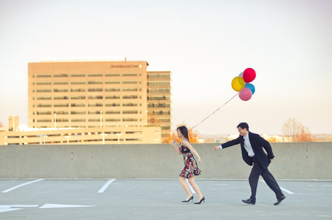 Rose and Danny Engagement Photo Shoot in Fairfax, Virginia