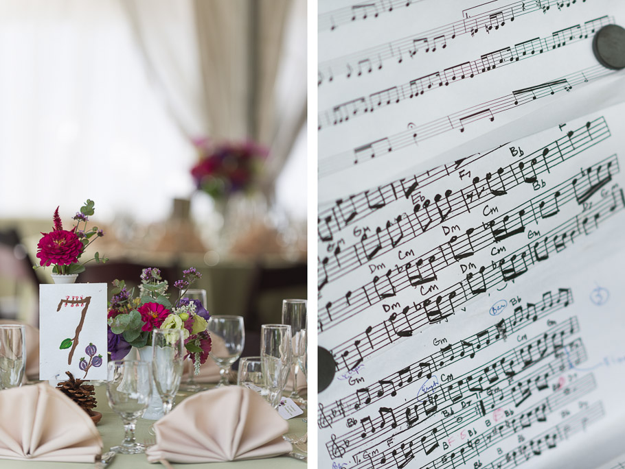 Reception table setting