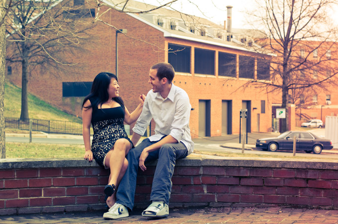 Shin and Brett Engagement - University of Maryland, DC metro area